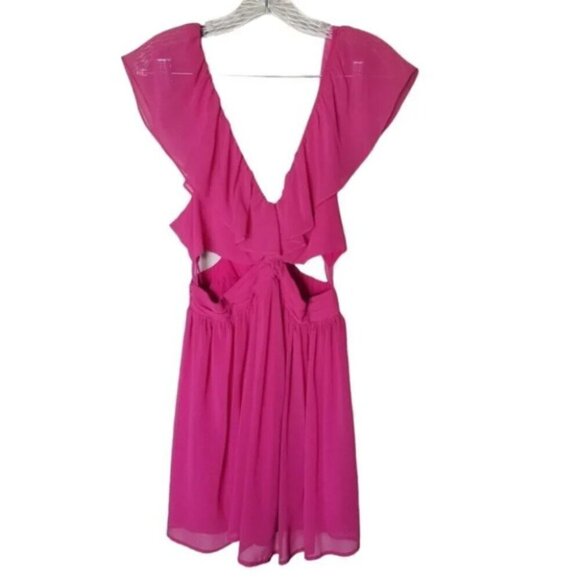 Keepsake Lost Without You Peekaboo Mini Dress in Boysenberry L - Picture 3 of 15